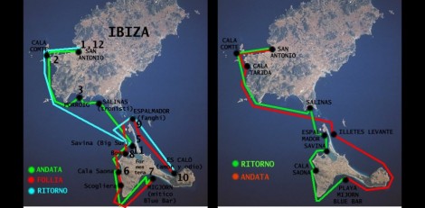 Karte Ibiza Formentera
