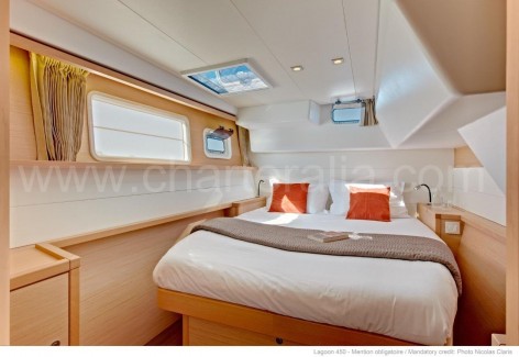 Double cabin luxury catamaran