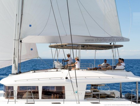 double decker sailing catamaran ibiza