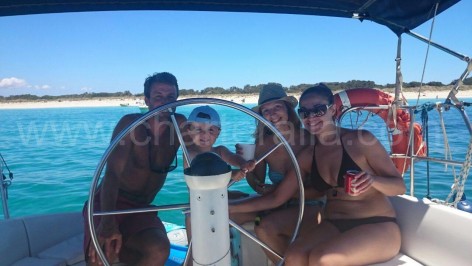 family sailboat in Ibiza and Formentera
