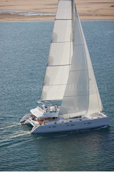 Catamaran with two decks Ibiza