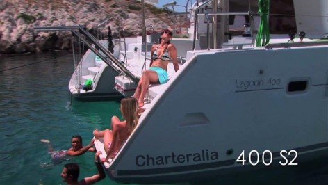 Excursion with the catamaran Lagoon 400 in Ibiza