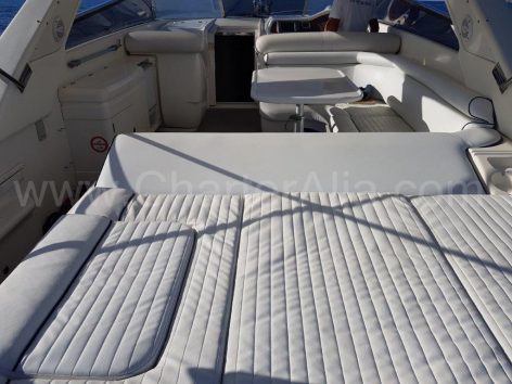 New upholstery rent a yacht in Ibiza
