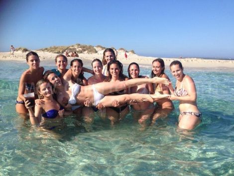 Enterrement de vie de jeune fille Formentera Ibiza
