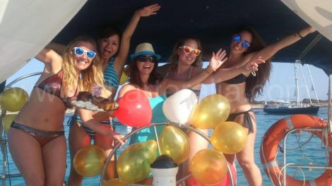 Excursion voilier anniversaire Ibiza