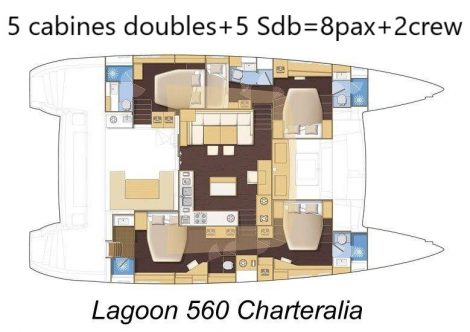 plan-lagoon-560-5-cabines-5-salle de bain 2-membres d'équipages