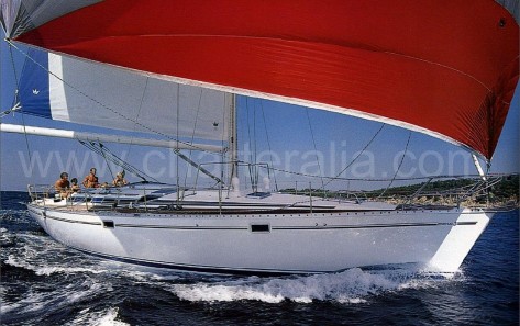 Barco alquiler Ibiza Oceanis 500 navegando