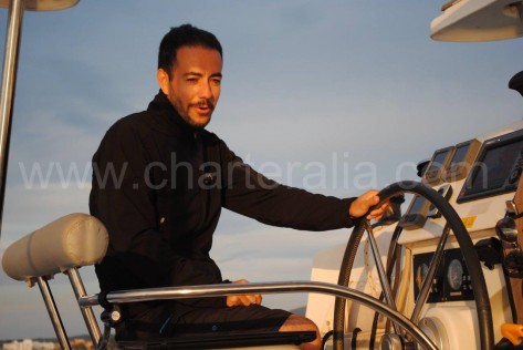 Jose Navas, el capitan de barcos de alquiler en Ibiza