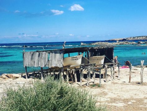 Casetas pescadores Es Pujols Formentera