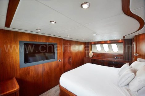 Doppelzimmer an Bord der Yacht