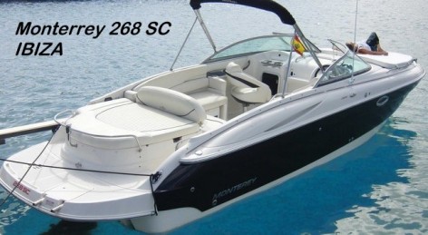 Speed boat charter Ibiza Monterrey 268SC