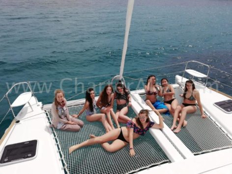 Excursion in catamaran for hen do in Ibiza