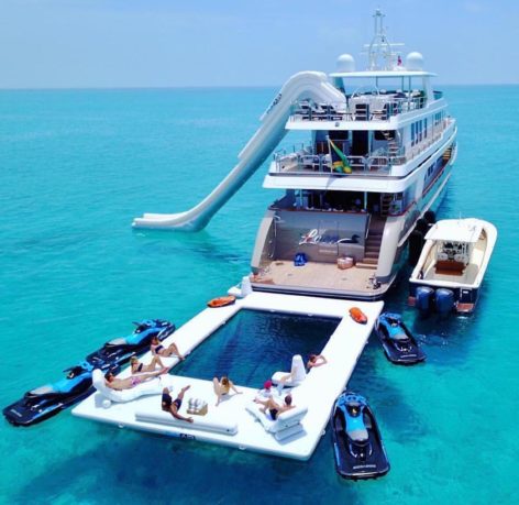 Luxury yacht life