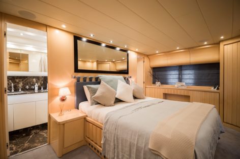 Leopard-90-yacht-hire-Ibiza-Double-cabin