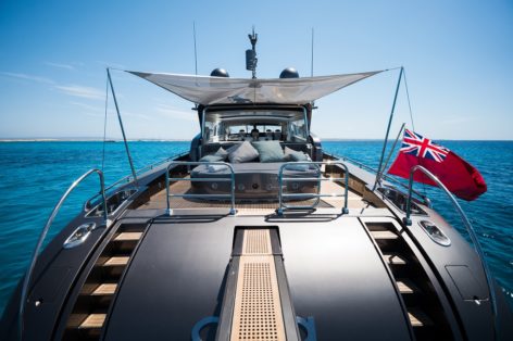 Yacht-hire-Ibiza-and-Formentera-Leopard-90-stern-deck
