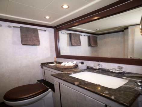 Private bathroom with luxury finishes and all the comforts.