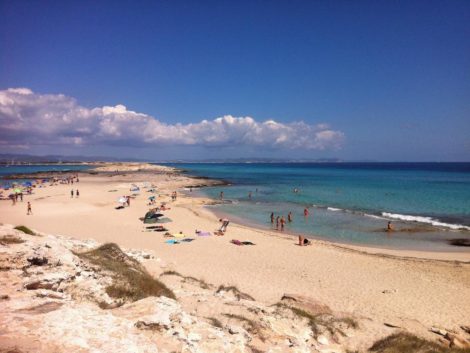 Una delle spiagge di Formentera