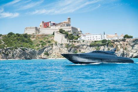 Leopard 90 yacht in Ibiza Dalt Vila
