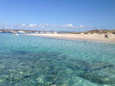 La spiaggia di Illetas a Formentera